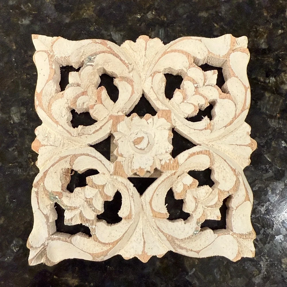 ZGallerie Ornate Carved Floral Coasters